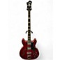 Used Hagstrom Viking Cherry Red Electric Bass Guitar thumbnail