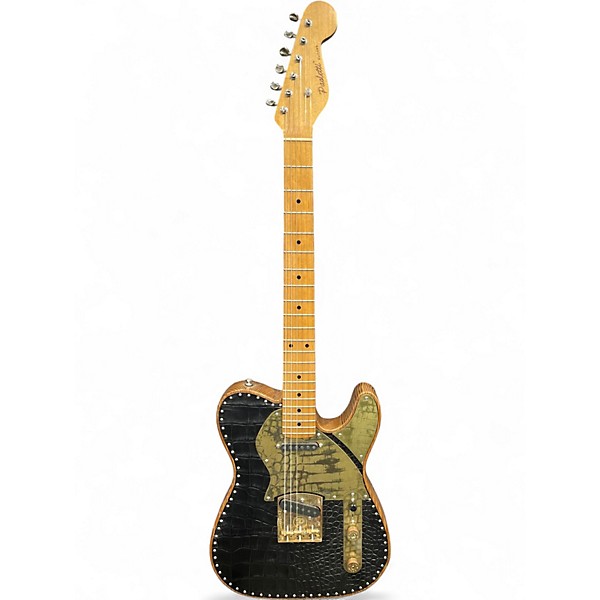 Used Paoletti Guitars NANCY LEATHER PWNO16T BLACK Solid Body Electric Guitar