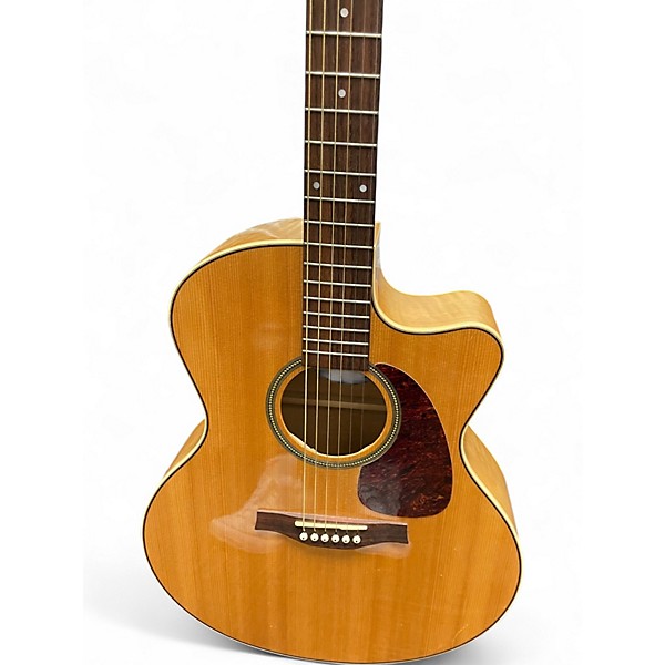 Used Seagull cw mj flame maple hg qit Natural Acoustic Electric Guitar