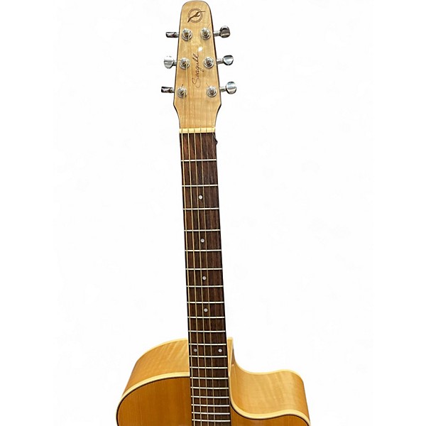 Used Seagull cw mj flame maple hg qit Natural Acoustic Electric Guitar
