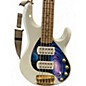 Used Ernie Ball Music Man Stingray HH 5 String White Electric Bass Guitar