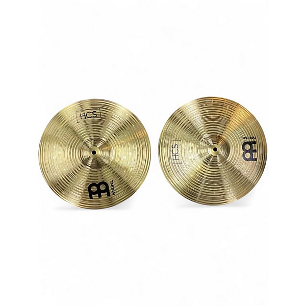 Used MEINL 14in HCS Hi Hat Pair Cymbal