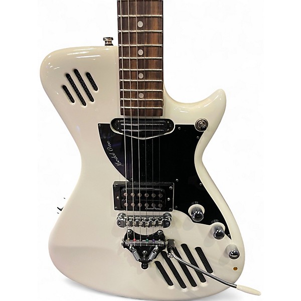 Used Electrophonic Model One Cream Solid Body Electric Guitar