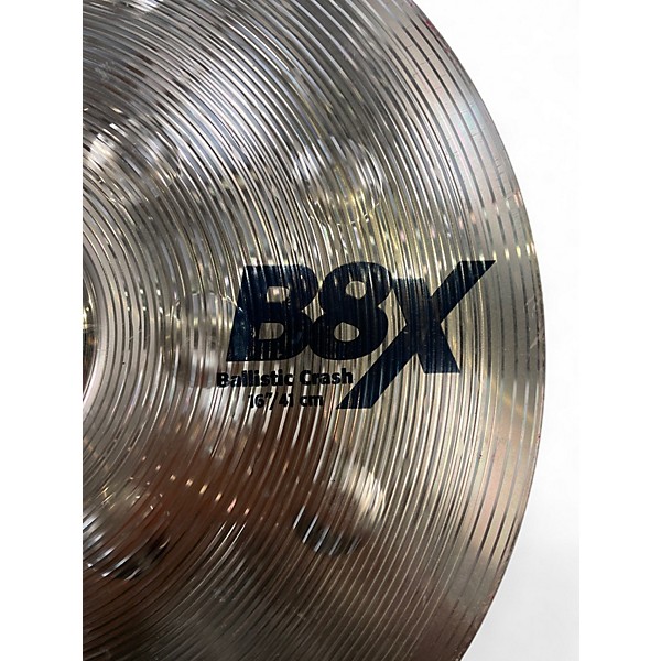 Used SABIAN 16in B8X BALLISTIC CRASH Cymbal