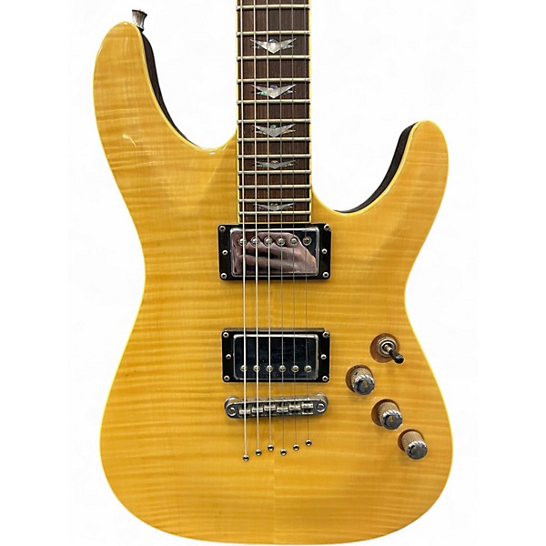 Used Schecter Guitar Research C1 Plus Natural Solid Body Electric Guitar