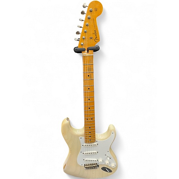 Used Fender ERIC CLAPTON CUSTOM SHOP RELIC STRATOCASTER WHITE BLONDE Solid Body Electric Guitar