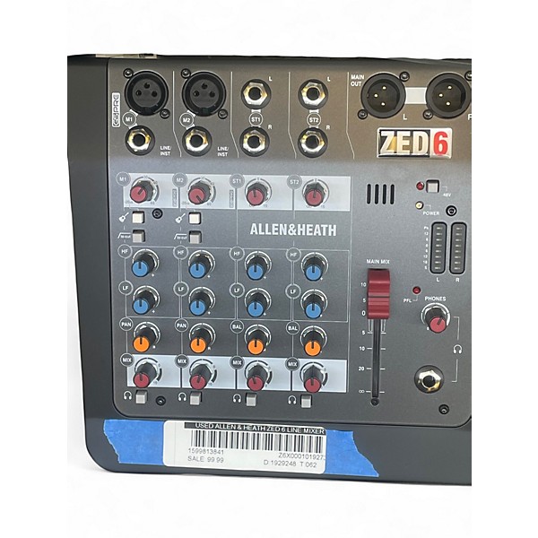 Used Allen & Heath ZED 6 Line Mixer