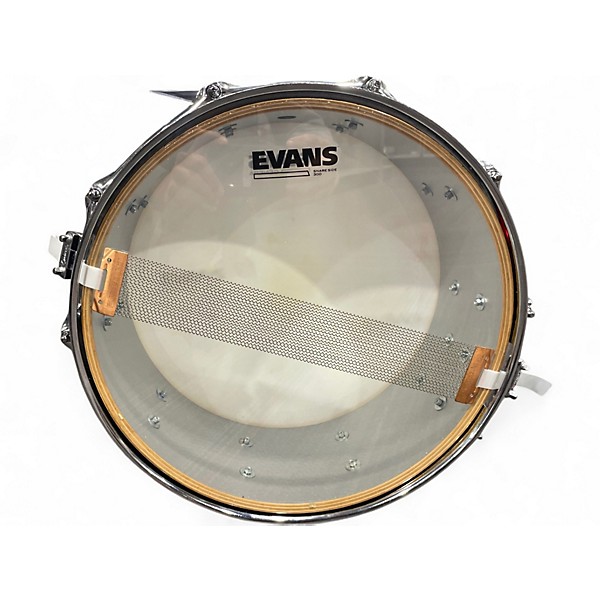 Used Gretsch Drums 5.5X14 Full Range Snare Trans Black Drum