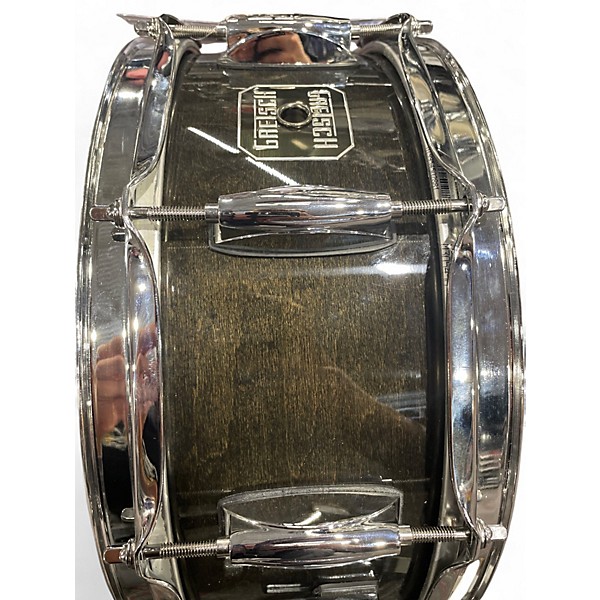Used Gretsch Drums 5.5X14 Full Range Snare Trans Black Drum