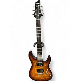 Used Schecter Guitar Research C6 PLUS Vintage Sunburst Solid Body Electric Guitar