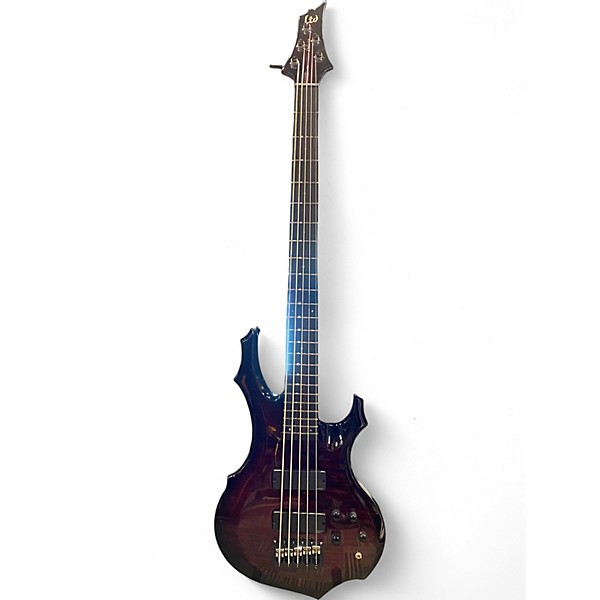 Used ESP LTD F1005 BLACK CHERRY BURST Electric Bass Guitar