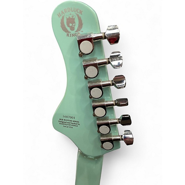 Used HardLuck Kings Bombshell Surf Green Solid Body Electric Guitar