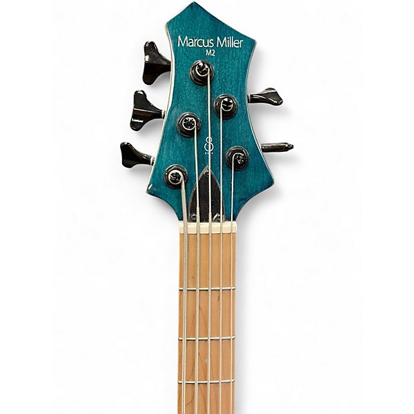 Used Sire Marcus Miller M2 5 String Trans Blue Electric Bass Guitar