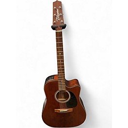 Used Takamine EF340SCGN Natural Acoustic Electric Guitar