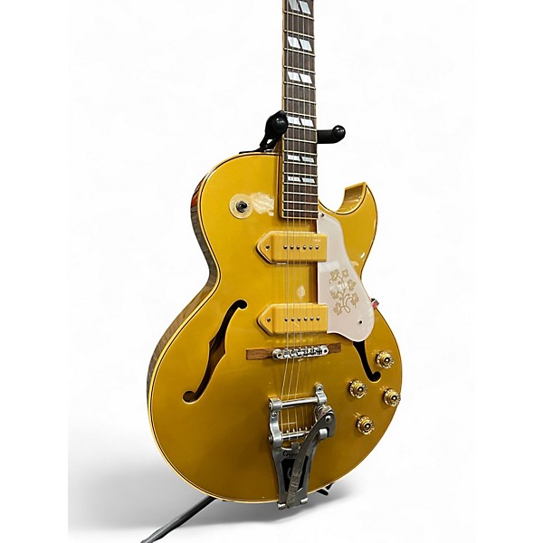 Used Epiphone ES295 Premium Gold Hollow Body Electric Guitar
