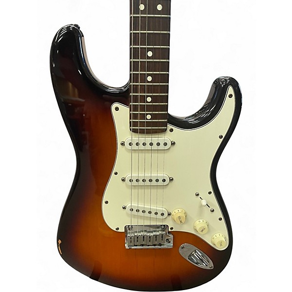 Used Fender American Standard Stratocaster 2 Color Sunburst Solid Body Electric Guitar