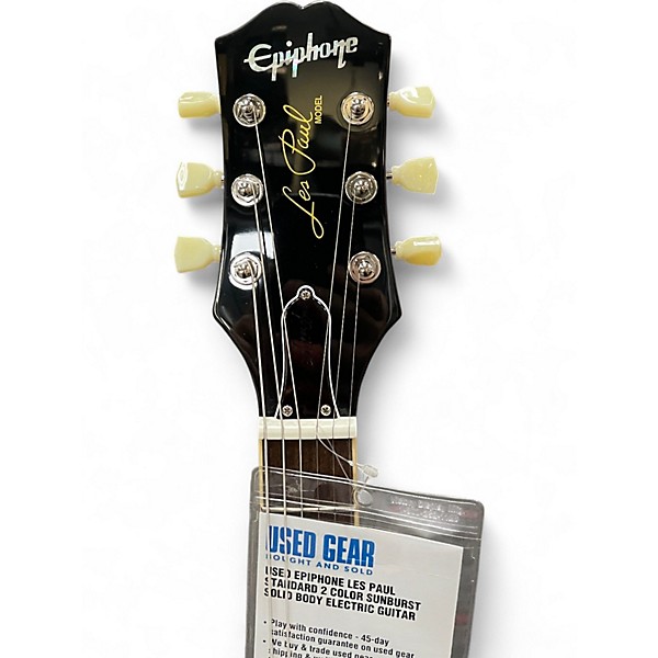 Used Epiphone Les Paul Standard 2 Color Sunburst Solid Body Electric Guitar