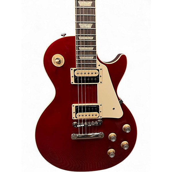 Used Gibson Les Paul Classic Transparent Cherry Solid Body Electric Guitar