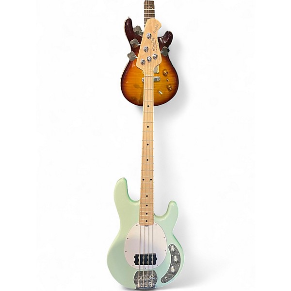 Used Sterling by Music Man Sub 4 Mint Green Electric Bass Guitar