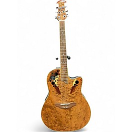 Used Ovation CS247 CELEBRITY QUILTED NATURAL Acoustic Electric Guitar