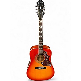 Used Epiphone Hummingbird Pro 3 Color Sunburst Acoustic Electric Guitar
