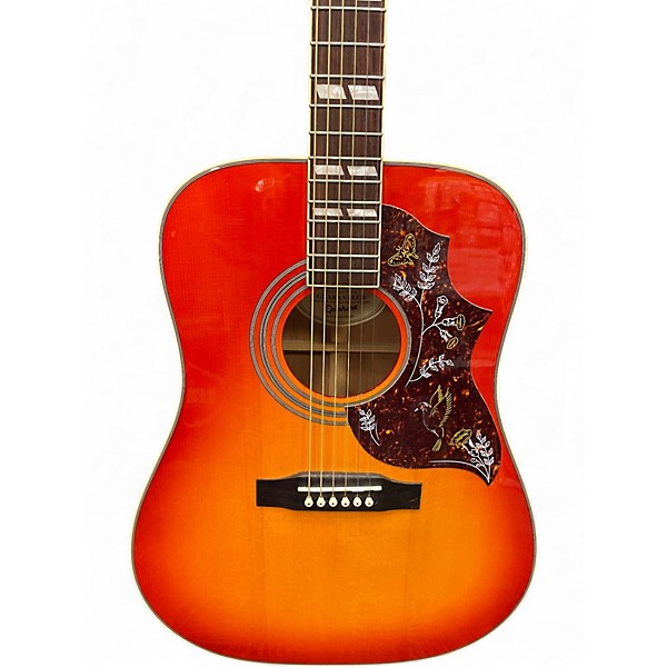 Used Epiphone Hummingbird Pro 3 Color Sunburst Acoustic Electric Guitar