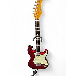 Used EKO Double Cut Red and White Solid Body Electric Guitar