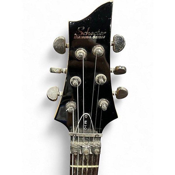 Used Schecter Guitar Research C1 Floyd Rose Special Black Solid Body Electric Guitar