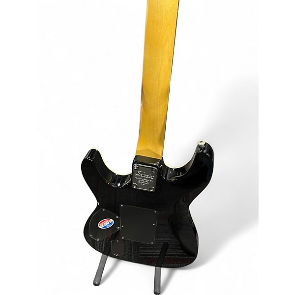 Used Schecter Guitar Research C1 Floyd Rose Special Black Solid Body Electric Guitar