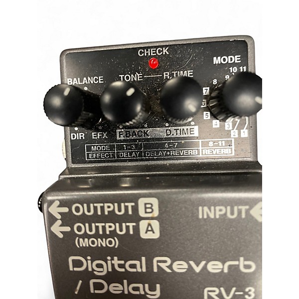 Used BOSS RV3 Digital Reverb Delay Effect Pedal