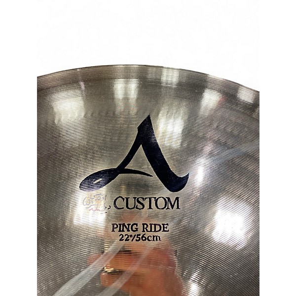 Used Zildjian 22in A Custom Ping Ride Cymbal