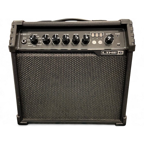 Used Line 6 Spider V 20 MkII 20w 1x8 Guitar Combo Amp