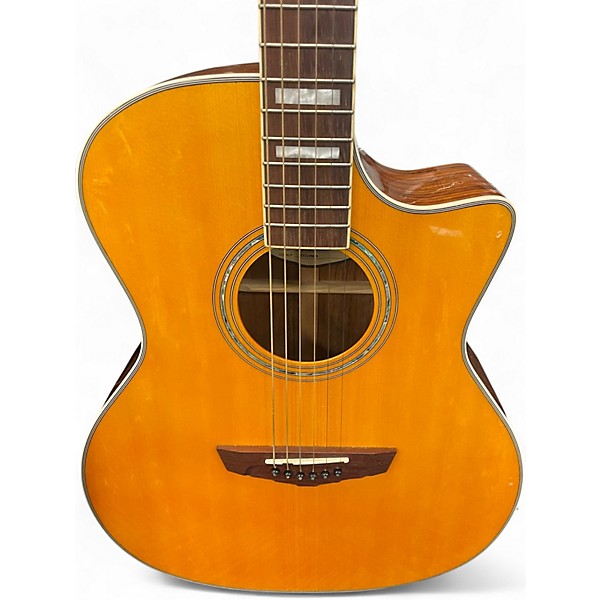 Used D'Angelico Premier Series  Natural Acoustic Electric Guitar