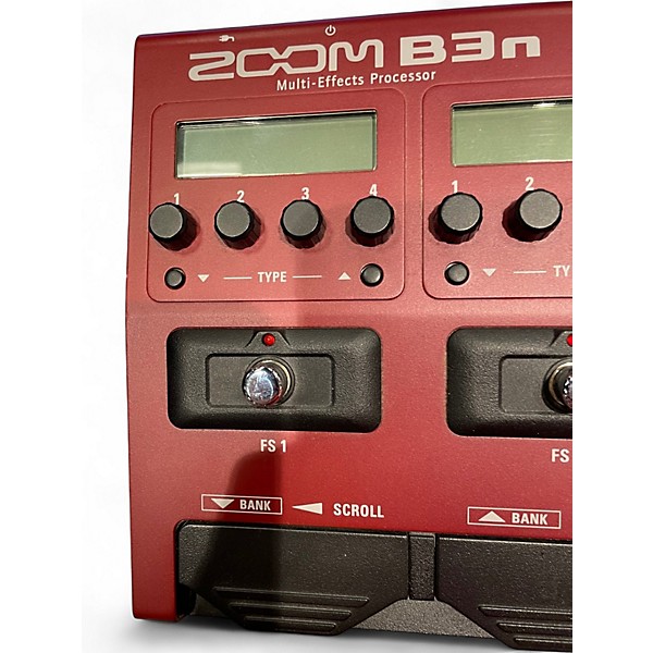 Used Zoom B3N Bass FX And Amp Simulator Bass Effect Pedal