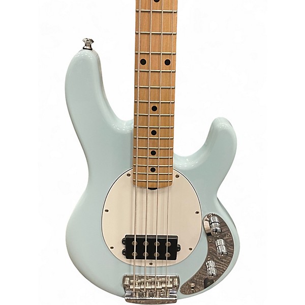 Used Sterling by Music Man STINGRAY SHORT SCALE DAPHINE BLUE Electric Bass Guitar