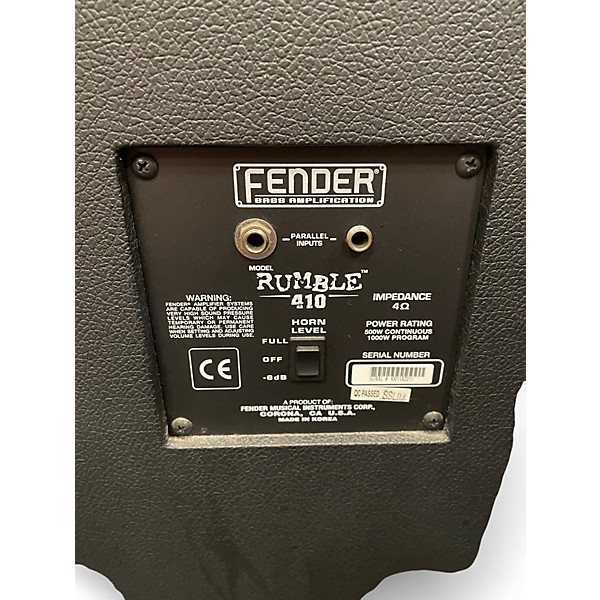 Used Fender Rumble 410 4x10 Bass Cabinet