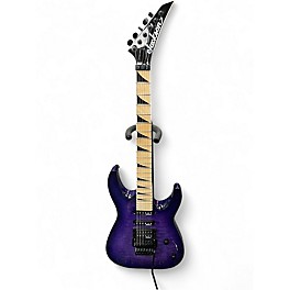 Used Jackson JS34Q Dinky Transparent Purple Solid Body Electric Guitar