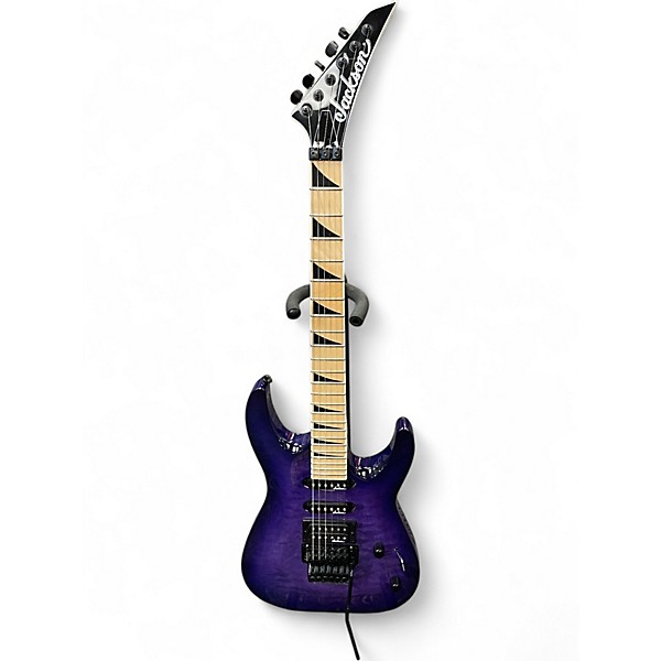 Used Jackson JS34Q Dinky Transparent Purple Solid Body Electric Guitar