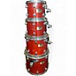 Used Mapex 6 Piece Saturn Pro Transparent Amber Drum Kit