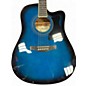 Used Ibanez V70CE Transparent Blue Acoustic Electric Guitar