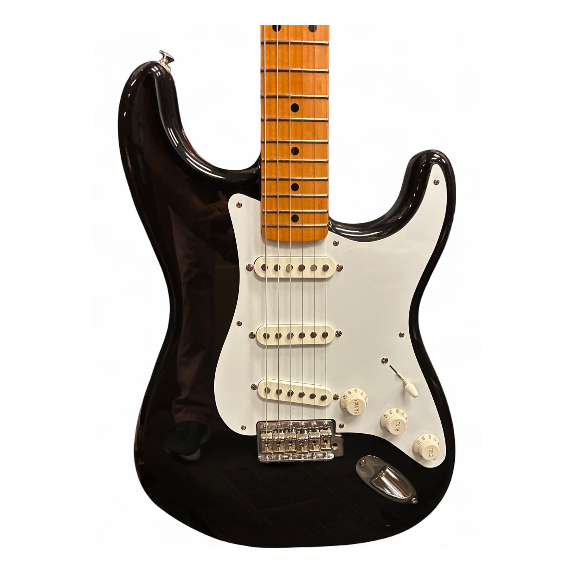 Used 2023 Fender STRATOCASTER 50S VINTERA II Black Solid Body