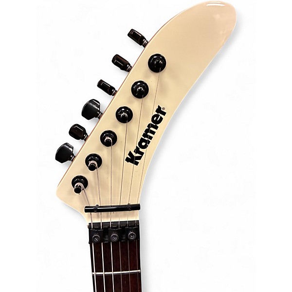 Used Kramer BARETTA 1983 REIUSSE Classic White Solid Body Electric Guitar