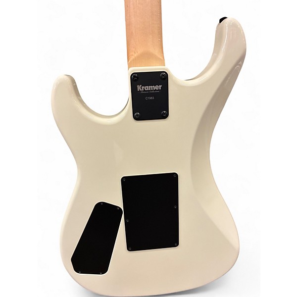 Used Kramer BARETTA 1983 REIUSSE Classic White Solid Body Electric Guitar