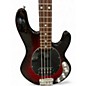 Used Ernie Ball Music Man Stingray 4 String Red to Black Fade Electric Bass Guitar