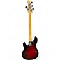 Used Ernie Ball Music Man Stingray 4 String Red to Black Fade Electric Bass Guitar