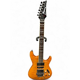 Used Ibanez S470DXQM AMBER Solid Body Electric Guitar