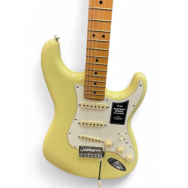 Used Fender Player II Stratocaster Hialeah Yellow Solid Body Electric Guitar