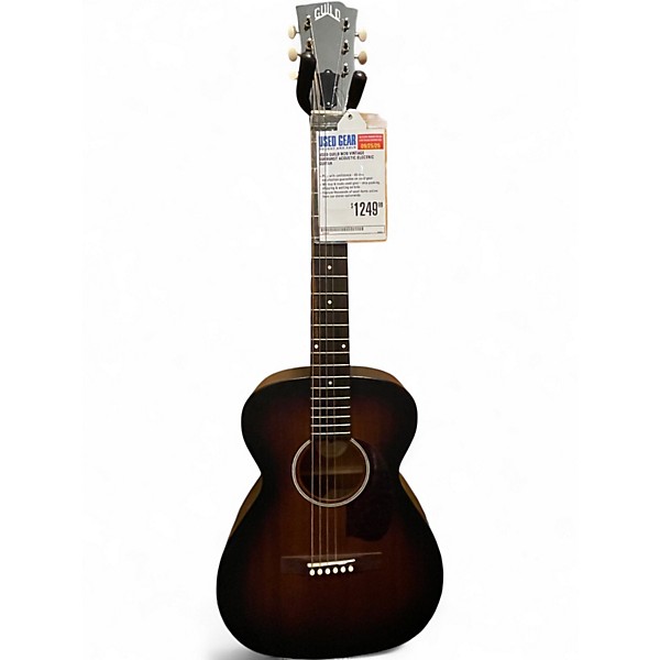 Used Guild M20 Vintage Sunburst Acoustic Electric Guitar
