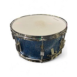 Used TAMA 14X7 Superstar Snare BLUE SPARKLE Drum