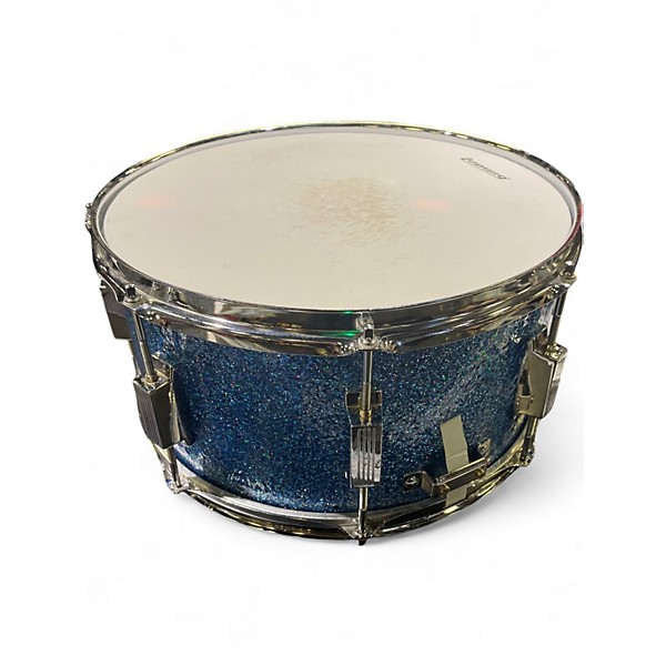 Used TAMA 14X7 Superstar Snare BLUE SPARKLE Drum